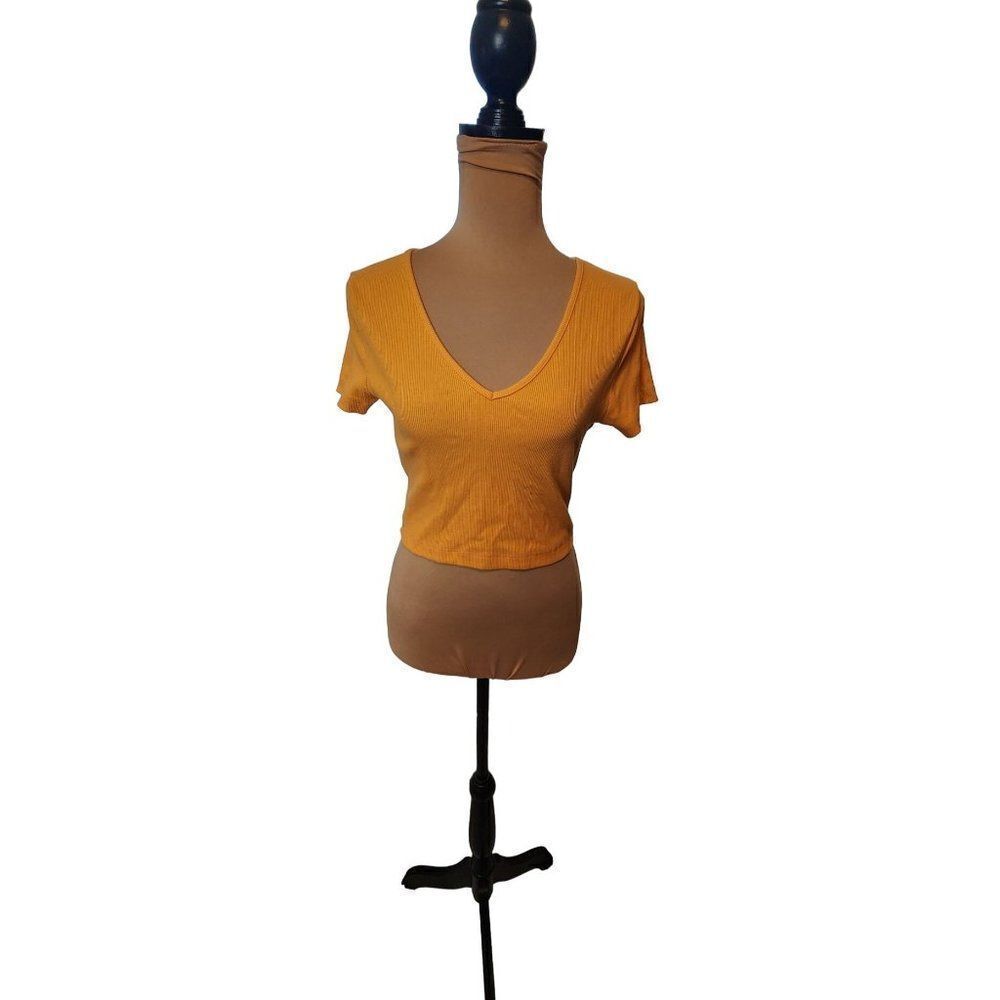 Wild Fable Women's Medium, Summer Orange Crop Top